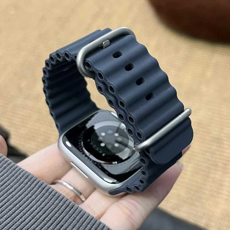 Официальный ремешок Ocean для Apple Watch Bands Ultra 3 2 49 мм 46 мм 44 мм 40 мм 41 мм 42 мм 45 мм Браслет iWatch Series 11 10 9 8 7 6 SE3 Аксессуары для часов