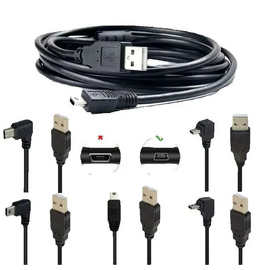 Фотография №1 товара Мини-USB 5-контактный к USB-порт T 5-контактный кабель для быстрой зарядки