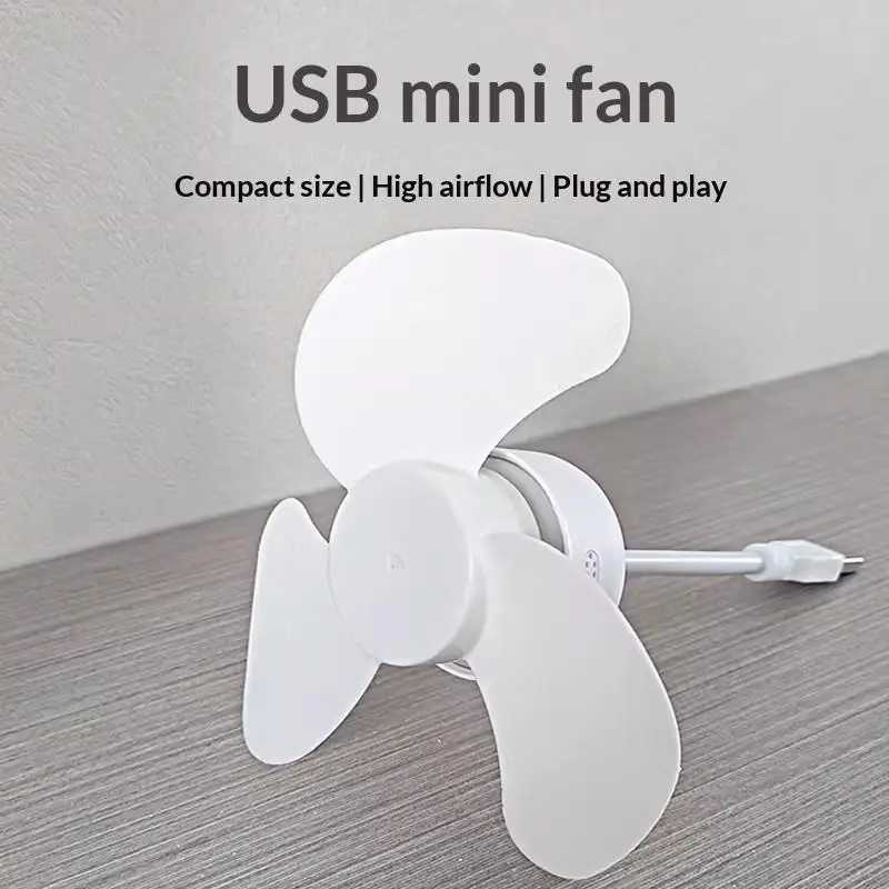Фотография №4 товара 1 шт. мини-портативный вентилятор с питанием от USB для повербанка,