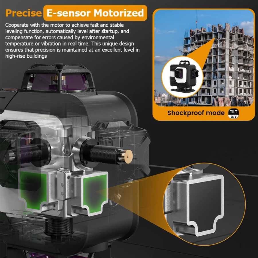 Фотография №4 товара FIRECORE Electronic Anping 16-линейный лазерный уровень 360 &deg; F94 EL,