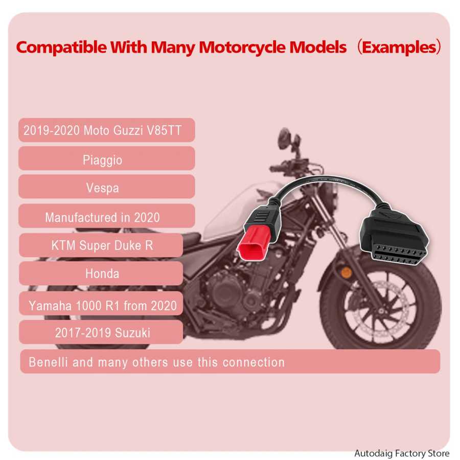 Фотография №2 товара Диагностический кабель для мотоциклов HONDA с 4-контактным и 6-контактным разъемами,