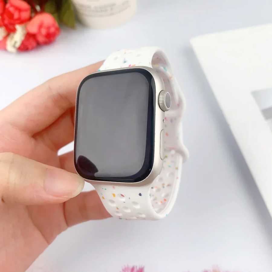 Фотография №5 товара Спортивный силиконовый ремешок для Apple Watch Band Ultra 3 2