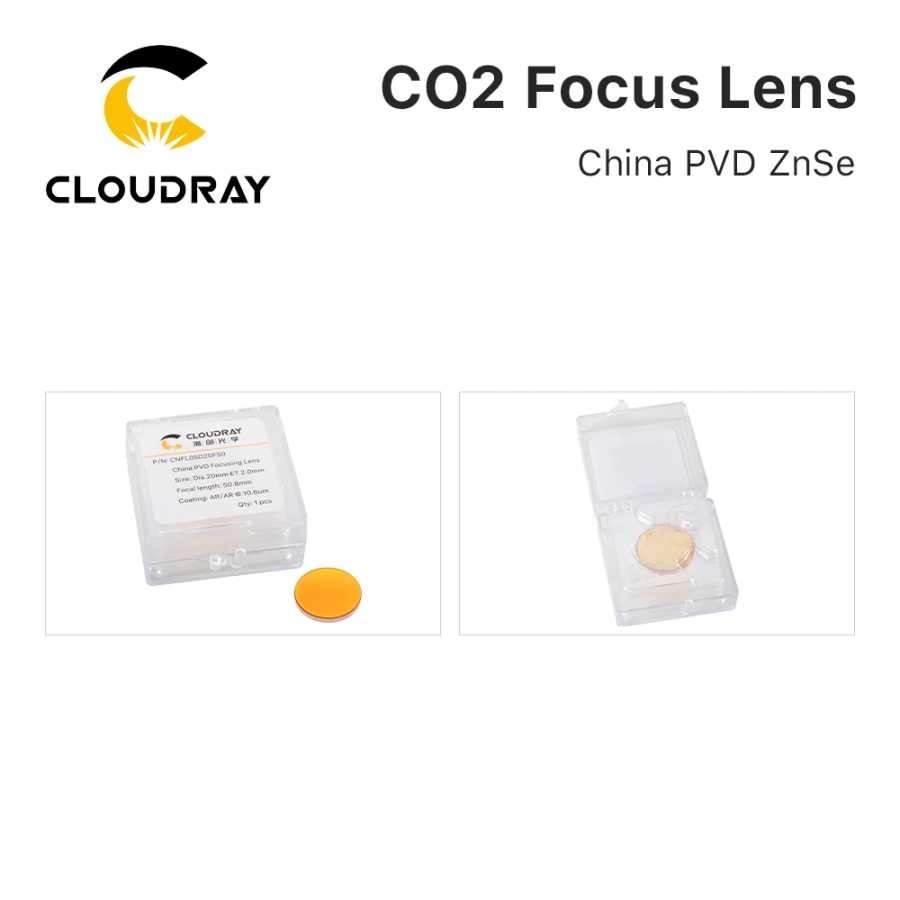 Фотография №5 товара Cloudray Китай CO2 ZnSe фокусная линза Dia.18 19,05 20 мм