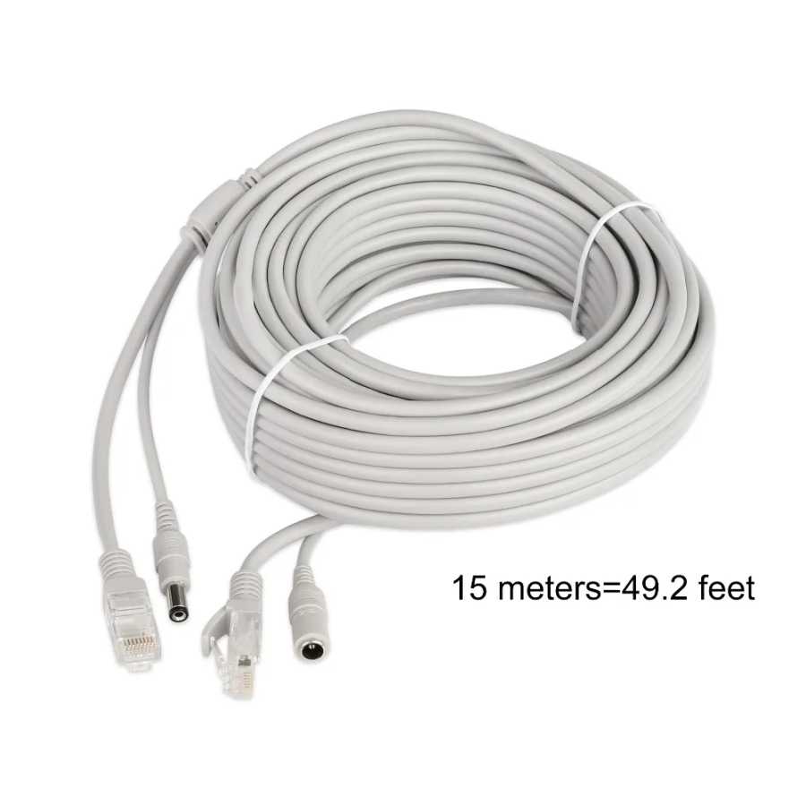 Фотография №2 товара Сетевой шнур RJ45 и DC 12 В для сетевых IP-камер