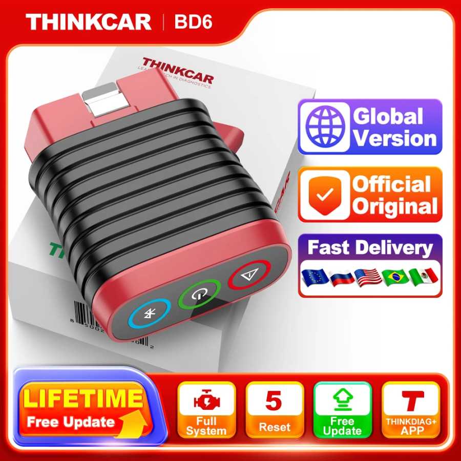 THINKCAR BD6 OBD2 сканер полная система диагностического масла IMMO ETS BLEED тормозной сброс пожизненный бесплатно всех автомобилей через приложение THINKDIAG Инструмент для ремонта автомобилей