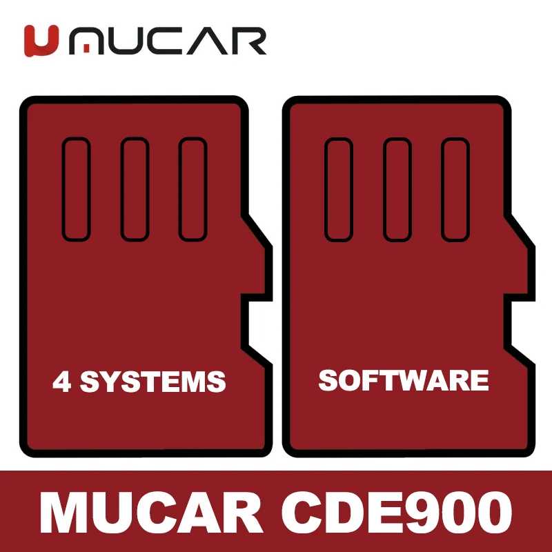 Обновление программного обеспечения MUCAR CDE900 28 функций сброса и ECM ABS SRS TCM T-CODE Автомобильный услуги