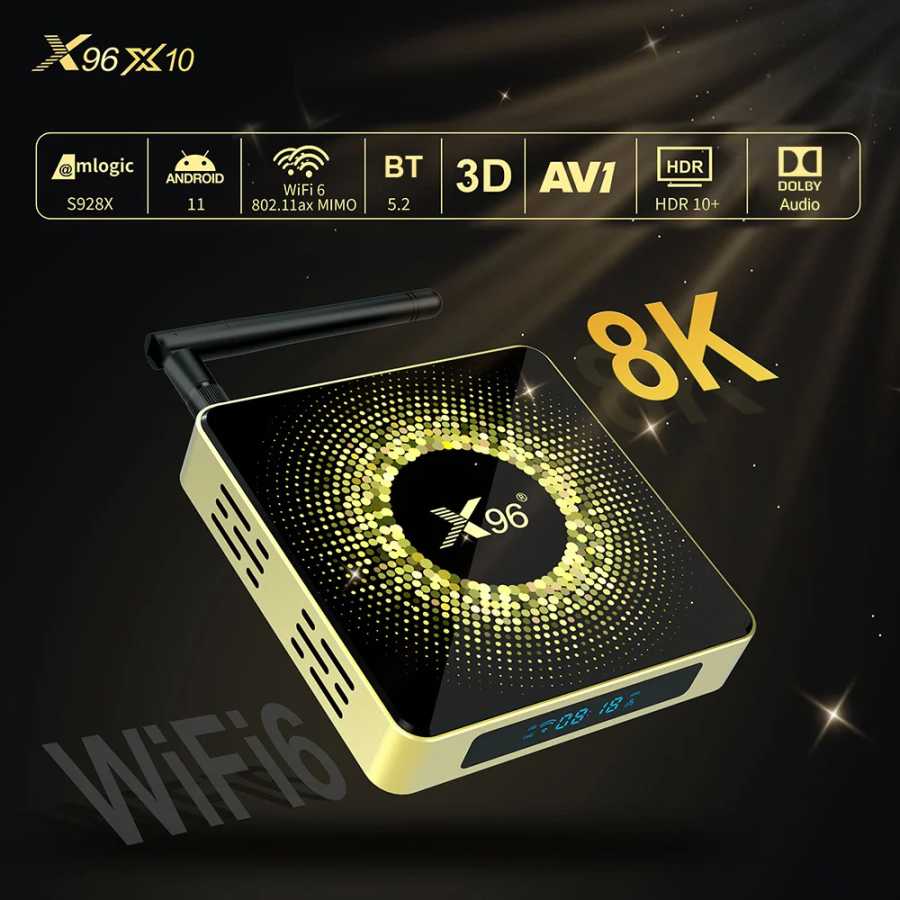 Фотография №2 товара ТВ-приставка X96 X10 Amlogic S928X-J 8 ГБ ОЗУ 64 Гб