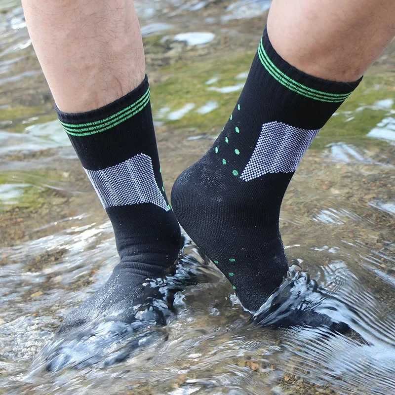 Фотография №4 товара Водонепроницаемые носки, дышащие уличные водонепроницаемые носки для пешего туризма, прогулок,