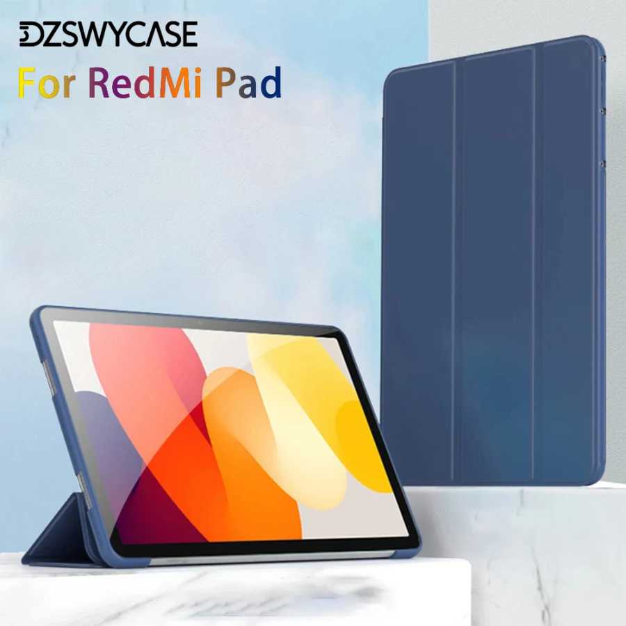 Силиконовый чехол для RedMi Pad 2 11 дюймов, RedMi Pad SE 11, RedMi Pad SE 8.7, Pad 2 SE 9.7, складной чехол с функцией автоматического включения/выключения экрана Аксессуары и запчасти для планшетов