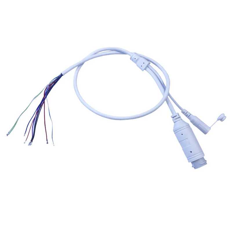 Кабель PoE от 48 В до 12 В с аудио IP-камерой постоянного тока Кабель RJ45 со встроенным модулем PoE для IP-камеры видеонаблюдения Доступ к автоматизации здания