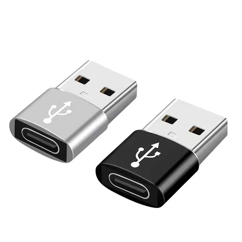 Фотография №2 товара Мини-портативный USB-адаптер с разъемом A на Type-C для быстрой зарядки