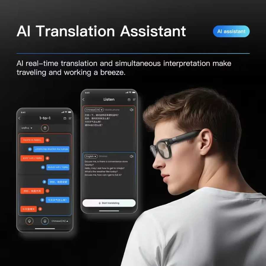 Фотография №1 товара 2026 8K HD AI умные очки для мужчин Chat GPT