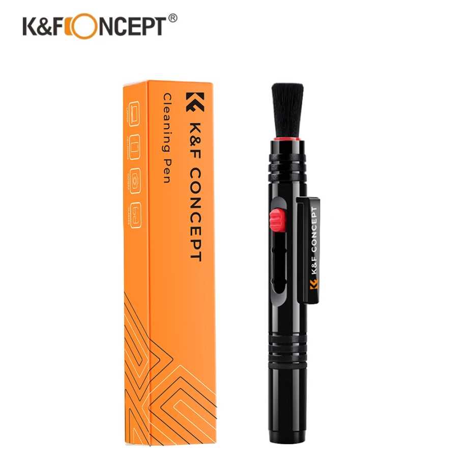 Ручка для чистки объектива K&F Concept с выдвижной мягкой щеткой для зеркальных камер и инструментом для чистки оптики чувствительной электроники Фото- и видеотехника