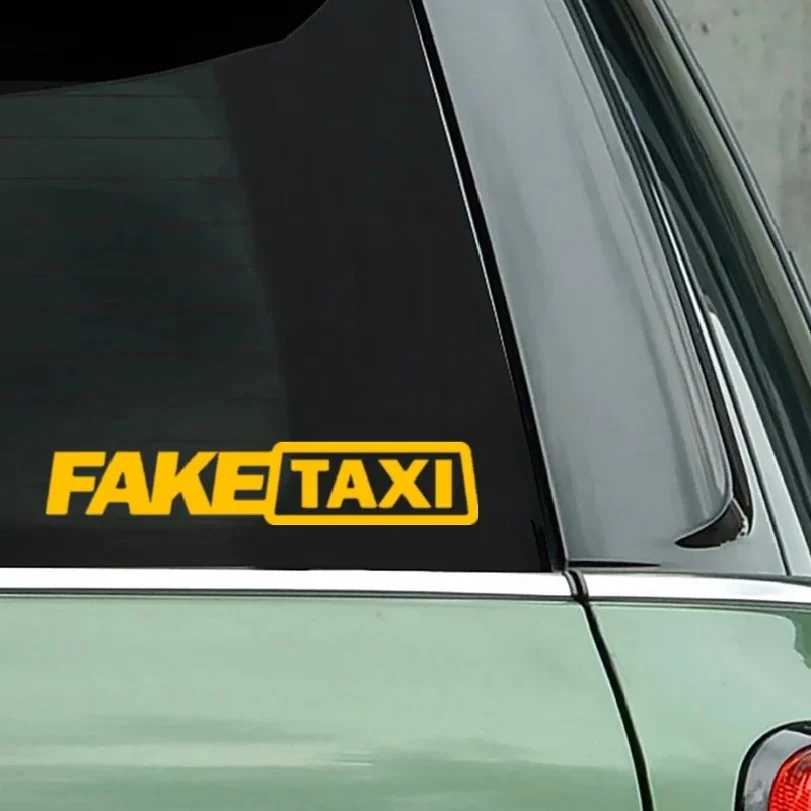 Фотография №5 товара Универсальная наклейка-эмблема FAKE TAXI для автомобиля, самоклеящаяся виниловая наклейка для