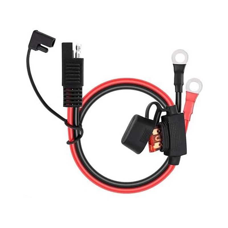 Жгут клемм SAE к уплотнительному кольцу 18AWG 14AWG 12AWG 10AWG 60 см Удлинительный кабель аккумулятора SAE для солнечной панели мотоцикла автомобиля RV Аксессуары для мотоциклов