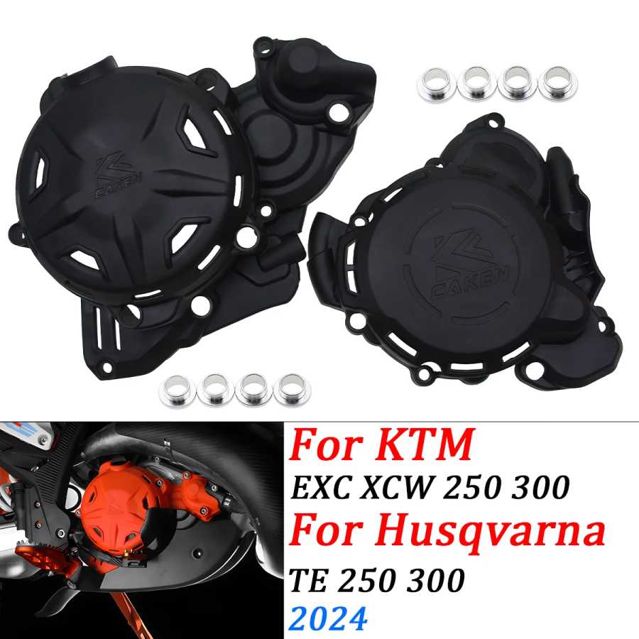 Крышка двигателя мотоцикла, защита сцепления, магнето для GAS GAS EX EC MC Husqvarna TE TX FC FX FS, аксессуары для велосипеда для бездорожья 2023-2024 Модификация & Защита