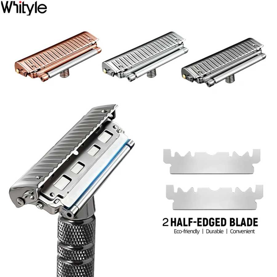Whityle 22T-H Glide PRO 5.0 Универсальная безопасная бритвенная головка Super Roller Бритва с двойным половинным лезвием Бритвенная головка M5 Резьба Бритье и удаление волос