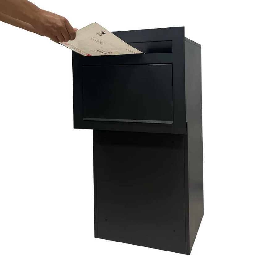Наружный почтовый ящик с надежным замком для ограждения, встроенный в забор, для посылок Коммерческое оборудование