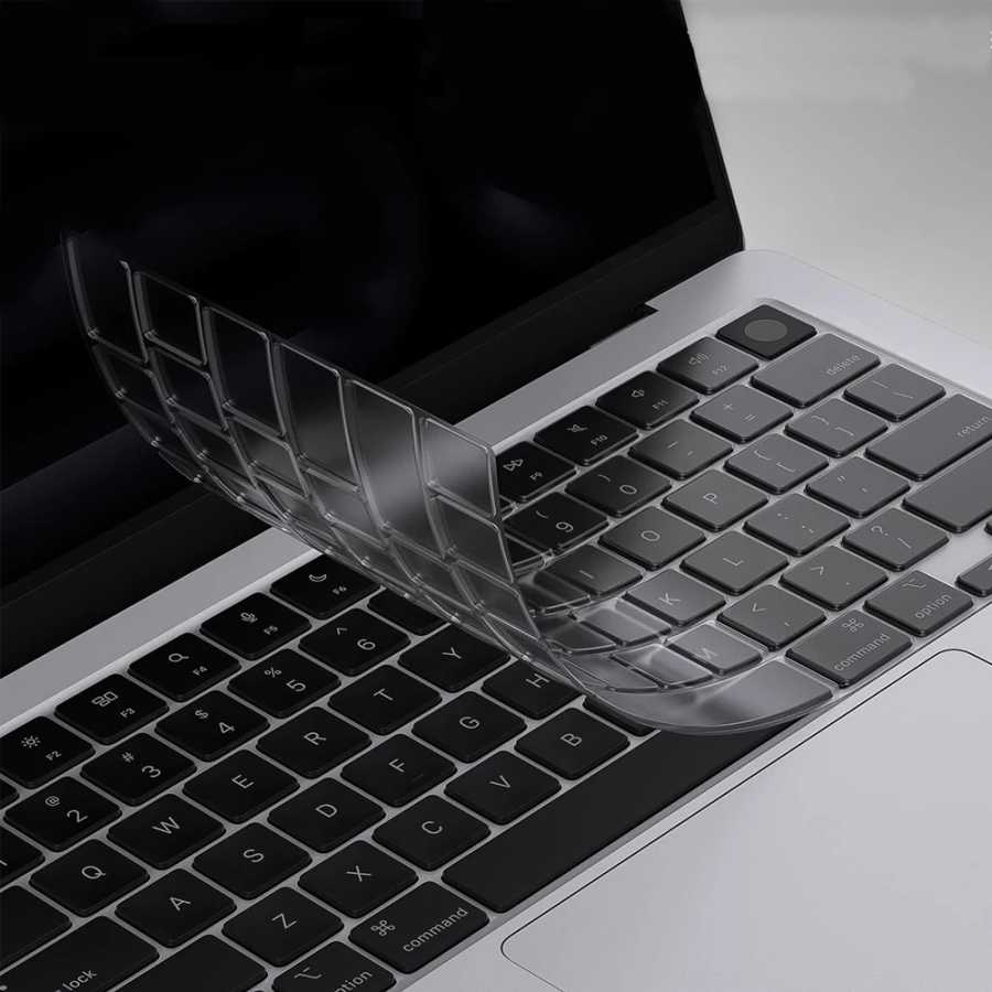 Прозрачный ультратонкий чехол из ТПУ для клавиатуры MacBook Air 13,6 дюйма M5 M4 M3 M2 M1 с чипом и Pro 14 13 15 16 дюймов, раскладка ЕС и США Аксессуары для ноутбуков