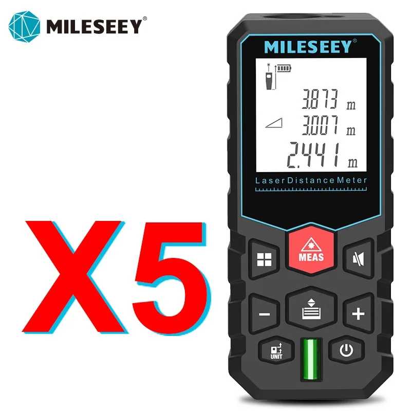 Лазерный дальномер Mileseey: электронная рулетка, цифровой лазерный измеритель расстояния, лазерный дальномер-рулетка, измерительная лента Инструменты для измерения и анализа