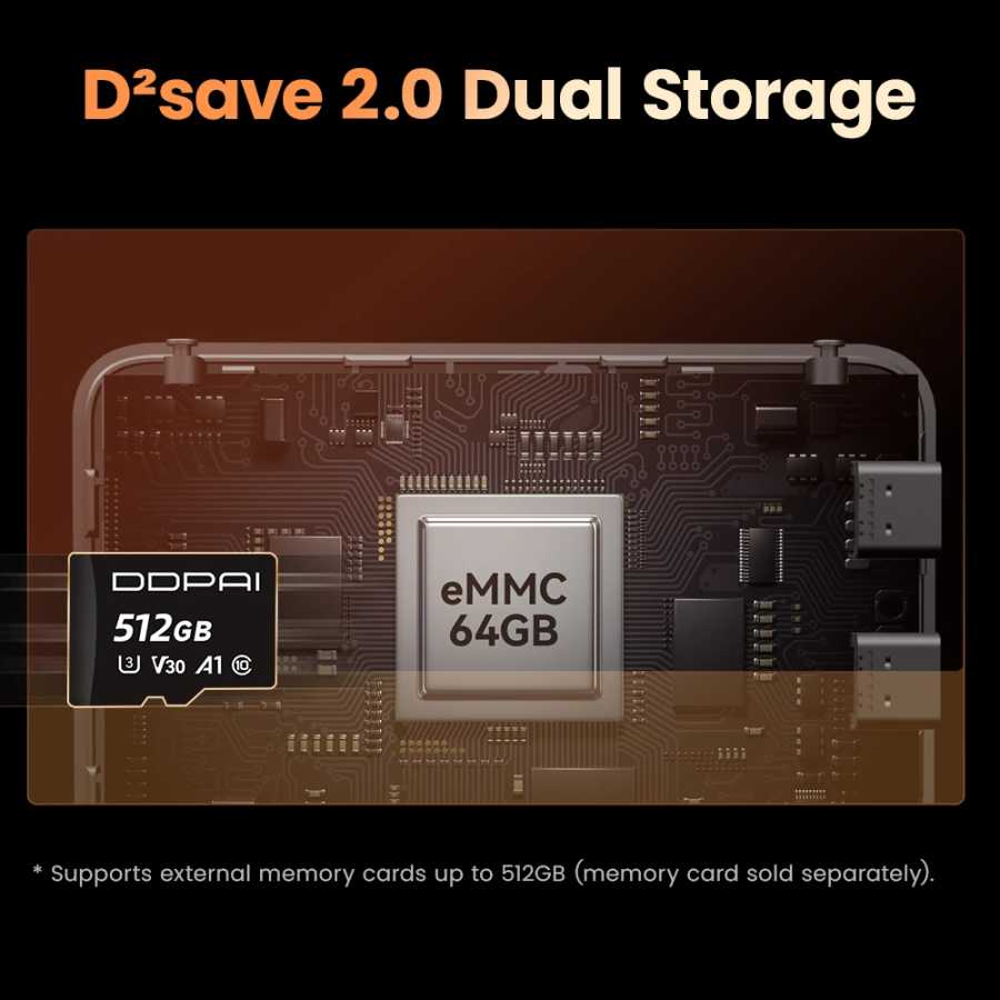 Фотография №4 товара DDPAI 4K+4K Новый Z90 Master Dual 4K спереди и сзади