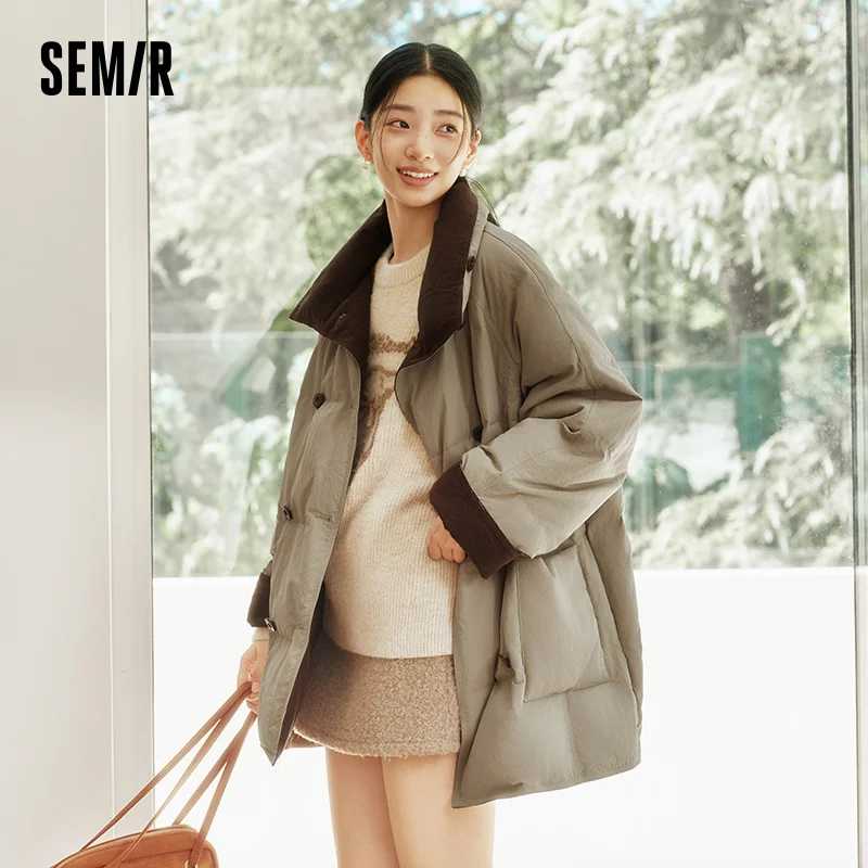 Фотография №1 товара Semir пуховое пальто средней длины, элегантное женское пальто в стиле