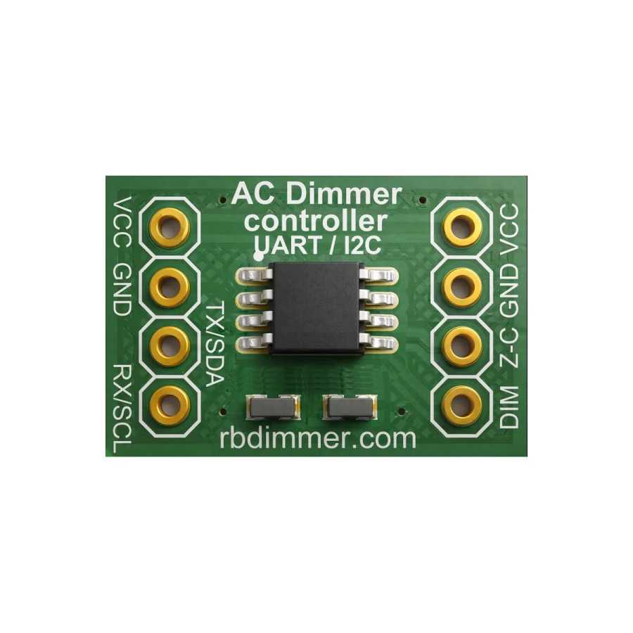 DimmerLink - контроллер диммера переменного тока, интерфейс UART/I2C, без мерцания, не требует библиотек Электротовары