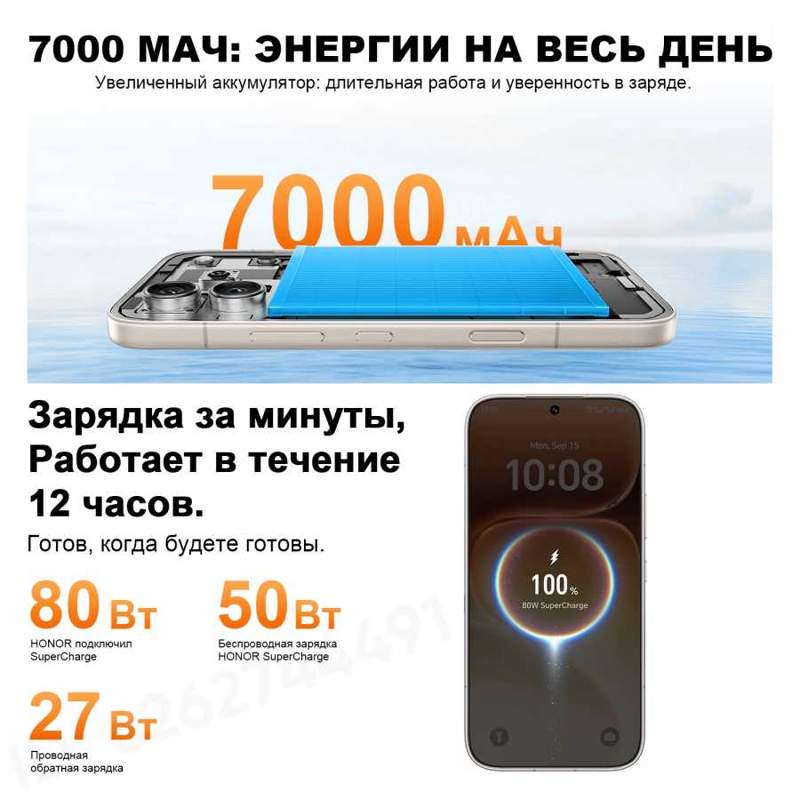 Новинка Смартфон HONOR 600 Pro 5G (RU-версия) с камерой 200 МП, аккумулятором 7000 мАч, быстрой зарядкой 80 Вт, процессором Snapdragon 8 Elite, 6.57-дюймовым AMOLED-дисплеем 120 Гц Мобильные телефоны