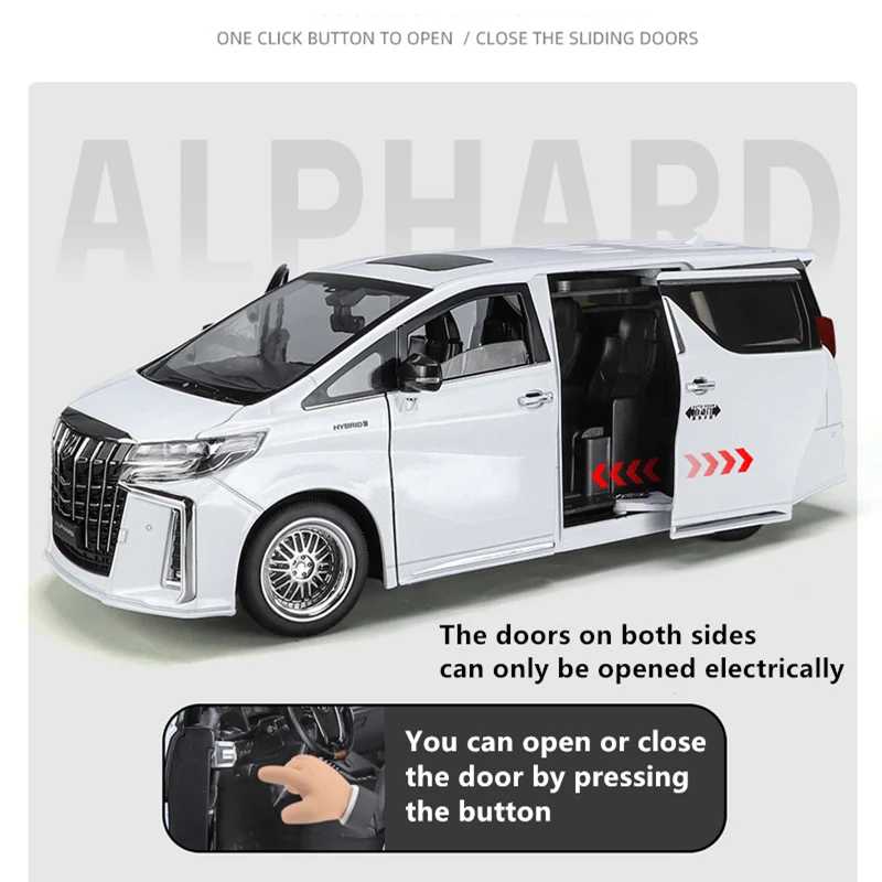 Фотография №2 товара Новая модель автомобиля из сплава Toyota Alphard MPV 1/18, литая