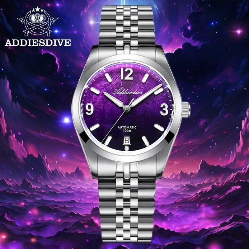 Часы ADDIESDIVE AD2547 для мужчин, сапфировое стекло, 10 бар, водонепроницаемые, BGW9, суперсветящиеся, японские автоматические механические часы 8215 
