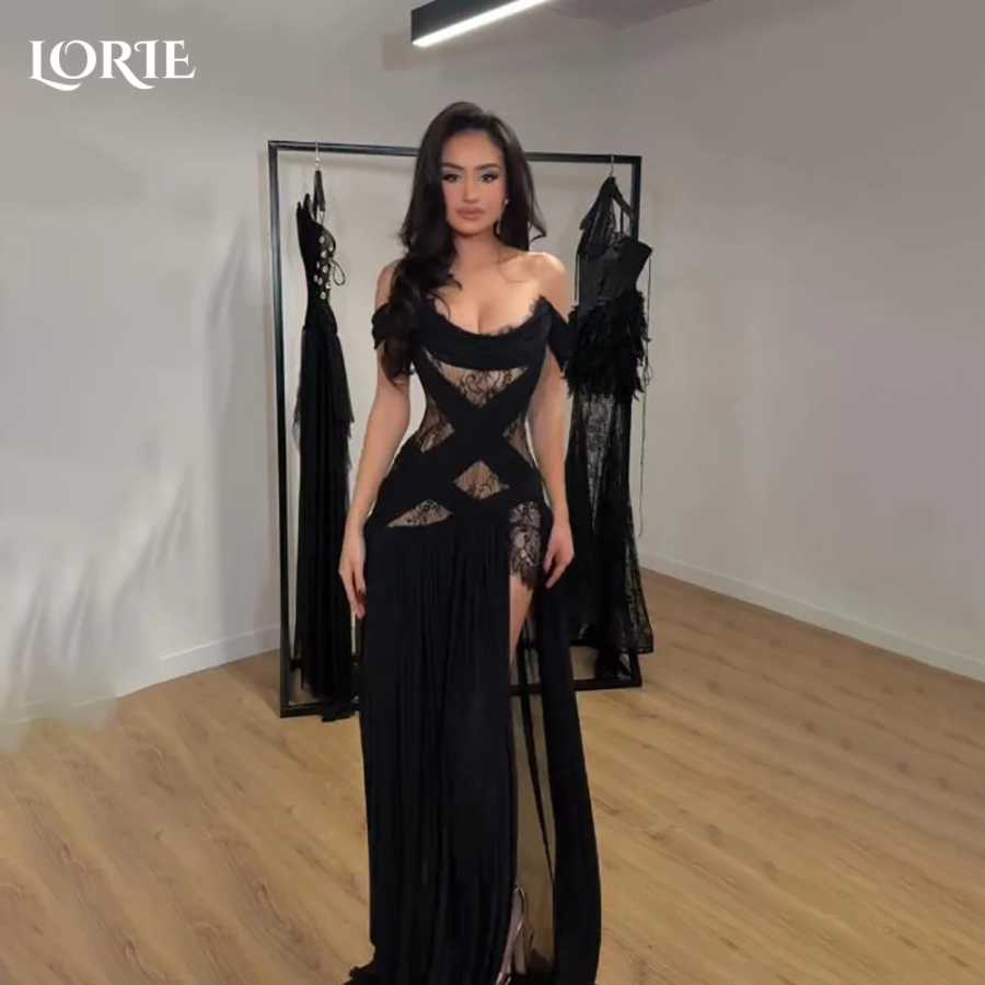 LORIE блестящее вечернее платье русалки с открытыми плечами и аппликациями шифоновое платье принцессы для выпускного вечера трапециевидной формы с блестящими складками вечернее платье по индивидуальному заказу Платья для особых случаев