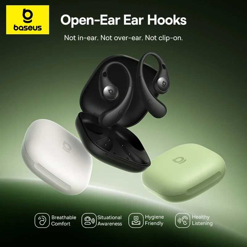Фотография №1 товара Беспроводные наушники с открытыми наушниками Baseus Eli Sport 2, Bluetooth