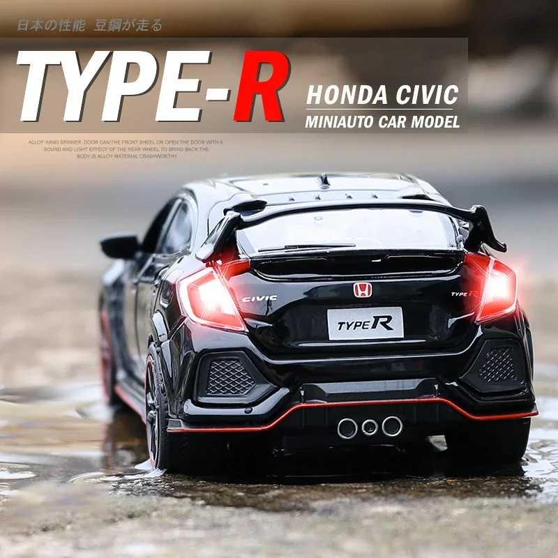 Фотография №1 товара 1:32 HONDA CIVIC TYPE-R литая под давлением модель автомобиля игрушечные