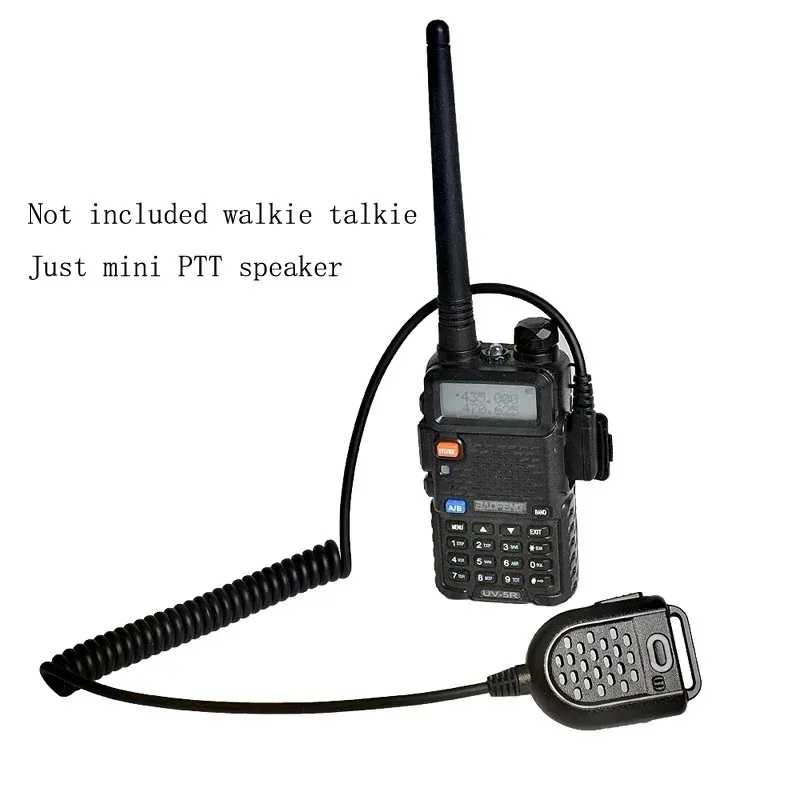 Мини-HYT Walkie Talkie PTT светодиодный плечевой динамик микрофон для KENWOOD TK-3107 BAOFENG BF-888s UV-5R GT-3TP двустороннее радио Walkie Talkie Аксессуары & Запчасти