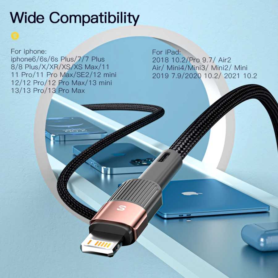 Фотография №5 товара USB-кабель Essager для Iphone 14 13 12 11 Pro Max