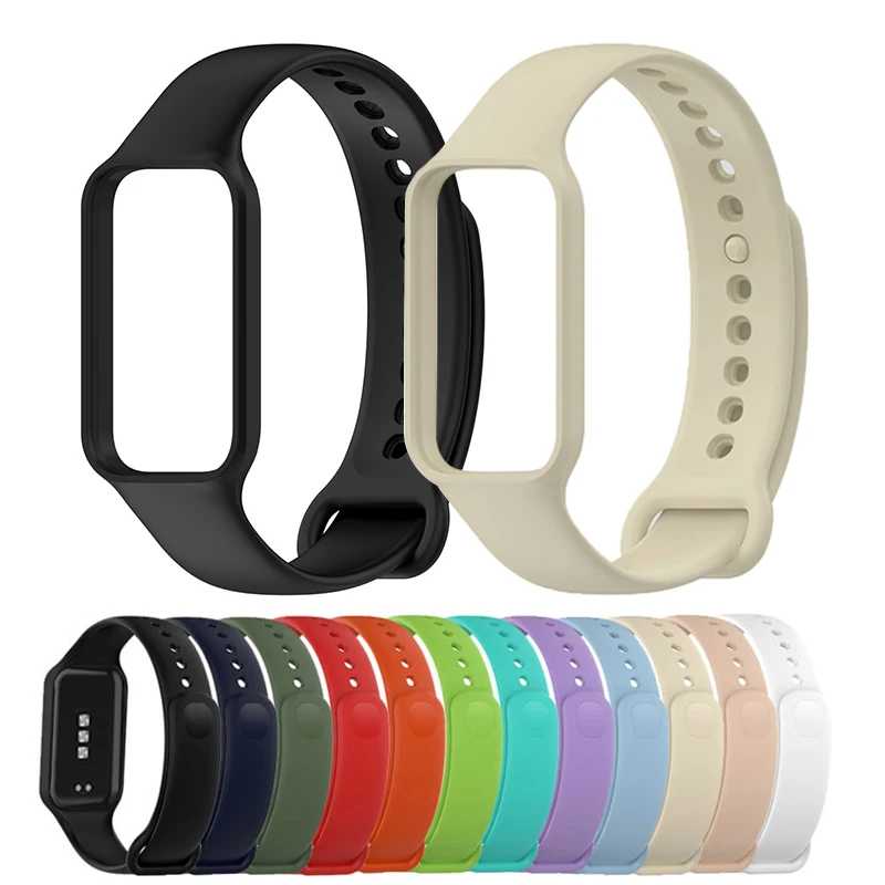 Силиконовый ремешок для xiaomi Band 8, активный сменный ремешок, спортивный браслет, браслет correa, mi Smart Band 8, активный ремешок для часов Аксессуары для часов