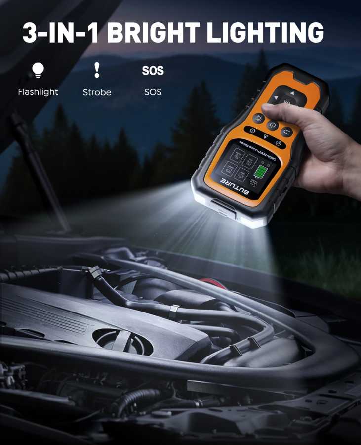 Фотография №4 товара Автомобильный стартер BUTURE 5000A с полной диагностикой OBD, пусковое устройство