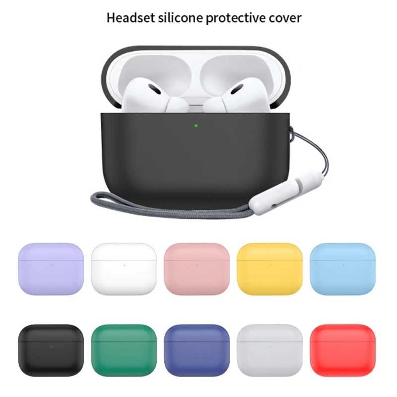  Силиконовый защитный чехол для Airpods Pro 3, беспроводные наушники, защита всего тела, противоударный защитный рукав, гибкий чехол Портативное аудио и видео