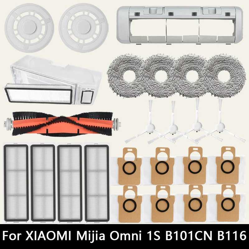 Для XIAOMI Mijia Omni 1S B101CN B116 Робот-пылесос Запасные части Dreame S10 S10+ Основная боковая щетка Тряпки Hepa-фильтр Мешки для пыли 