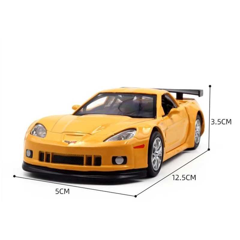 Фотография №1 товара Модель игрушечного автомобиля Chevrolet Corvette C6-R в масштабе 1:36, литая