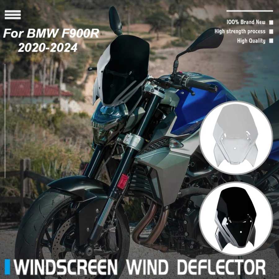 Ветровое стекло WOLFLINE для BMW F900R 2020-2024, ветроотражатель, дефлектор, визор для BMW F 900 R, F900R, F900 R Sport, комплекты ветровых стекол Запчасти для мотоцикла