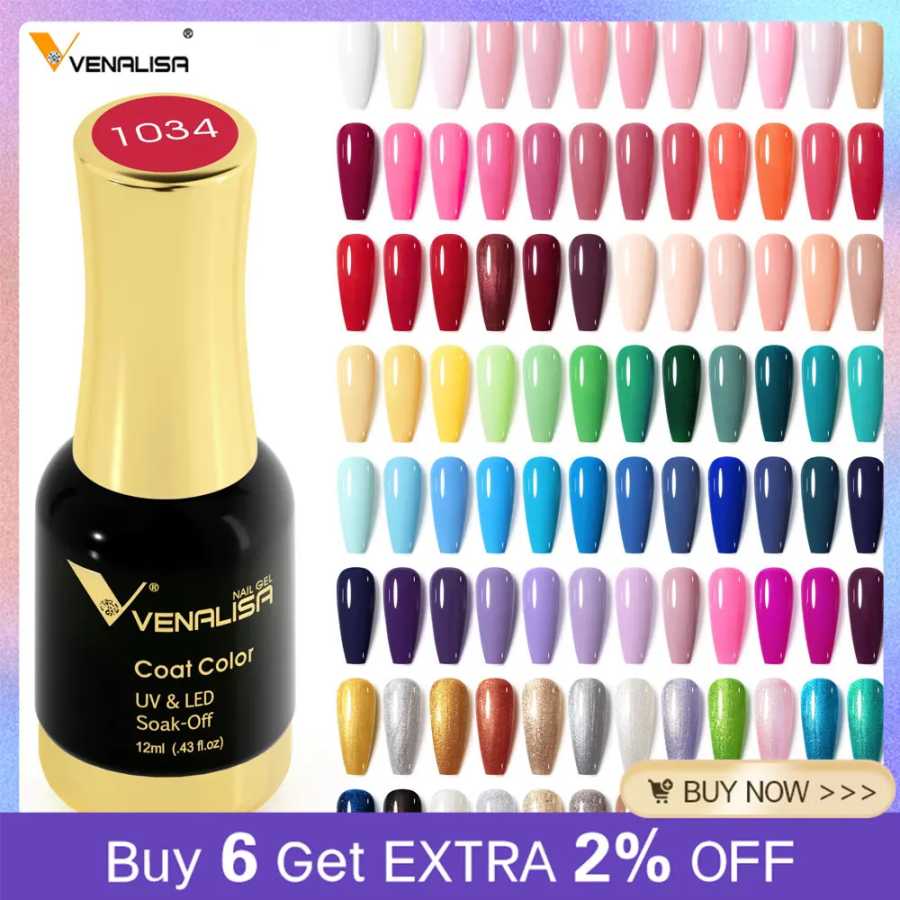 Гель-лак для ногтей VENALISA TPO FREE Soak Off UV LED, органические эмали без запаха, цвета для дизайна ногтей, 12 мл, 120 цветов, УФ-гель-лак для ногтей Инструменты для дизайна ногтей
