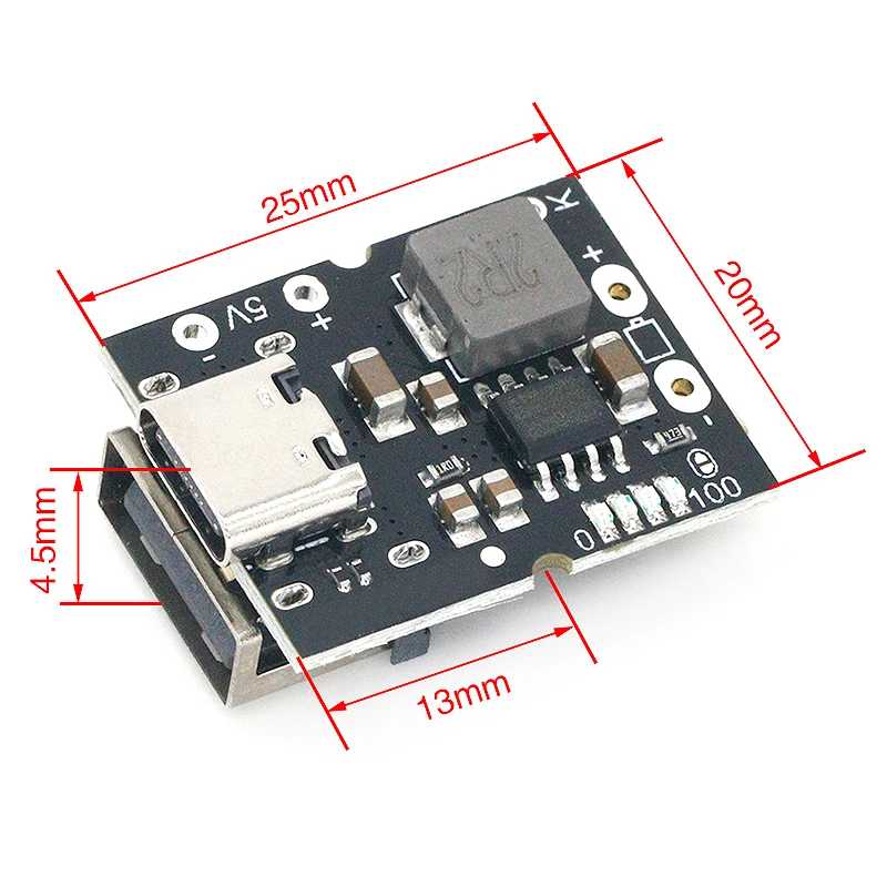 Фотография №2 товара Повышающий преобразователь Type-C/Micro USB 5 В, 1 А, 2 А,
