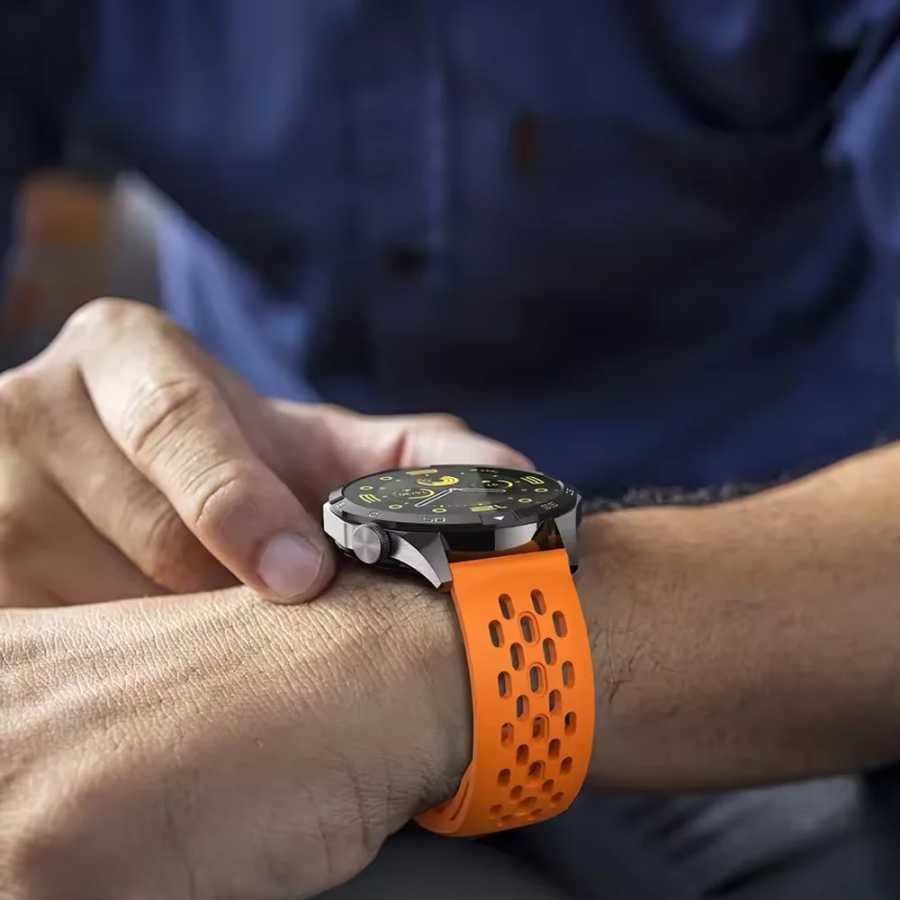 Фотография №4 товара Силиконовый ремешок с отверстиями 22 мм для Amazfit Bip 6/5/balance