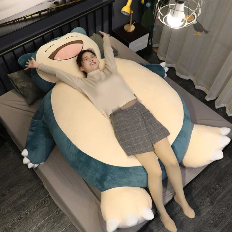 30/200 см огромный Pokemon Snorlax аниме плюшевые игрушки большой Pok&eacute;mon Plushie Kawaii полуфабрикат кожаная кобура подушка подарок для детей Мягкие игрушки