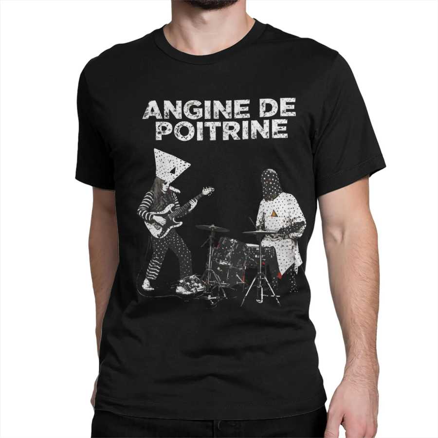 Футболки Angine De Poitrine Rock Band Accessories для мужчин и женщин, хлопковые модные топы, футболки Футболки и майки