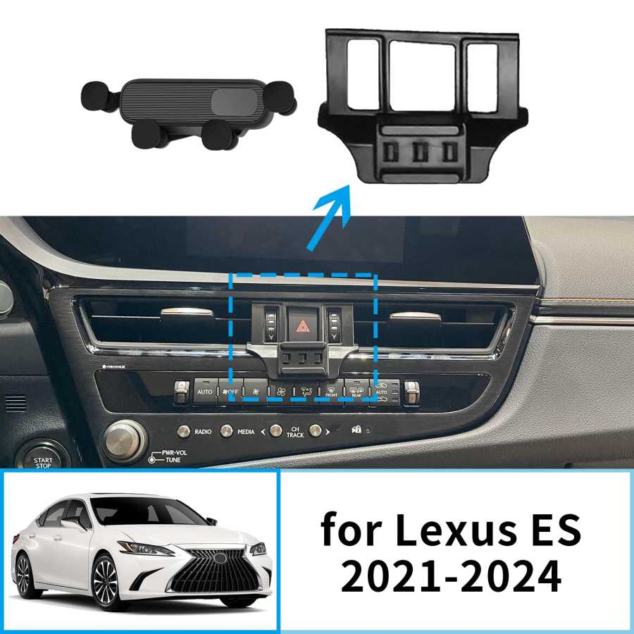 Автомобильный держатель мобильного телефона для Lexus ES 200 300H 250 350 2021 2022 2023 2024, GPS-кронштейн, навигационная подставка, авто Аксессуары для салона