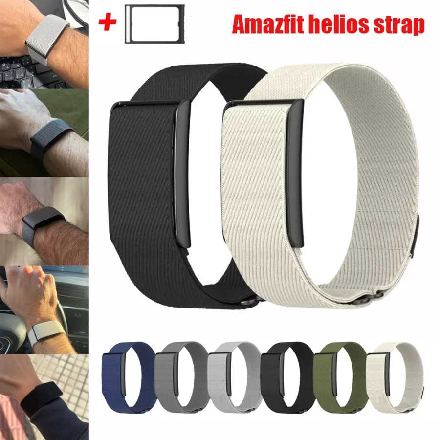 Нейлоновый ремешок-петля + адаптер-рамка для Amazfit Helios, регулируемый эластичный спортивный ремешок, ремешки для Amazfit Helios, браслет Amazfit, Cinturino Аксессуары для часов