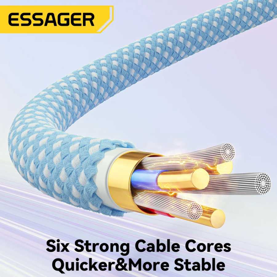Фотография №4 товара Essager USB C To Type C Кабель 5A PD 100W