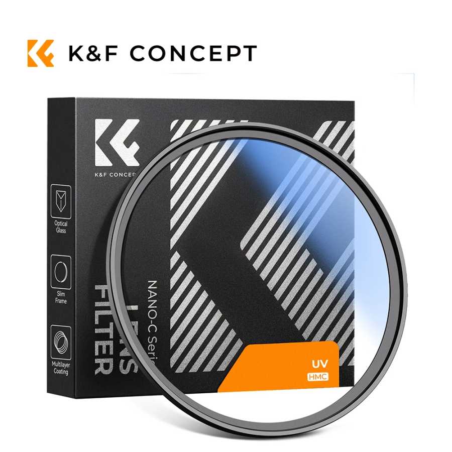 Ультратонкий многослойный HD-фильтр K&F Concept MC с защитой от ультрафиолета 37мм 43мм 46мм 49мм 52мм 55мм 58мм 62мм 67мм 72мм 77мм 82мм Фото- и видеотехника